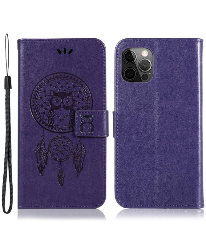 Housse iPhone 14 Pro hibou attrape rêves