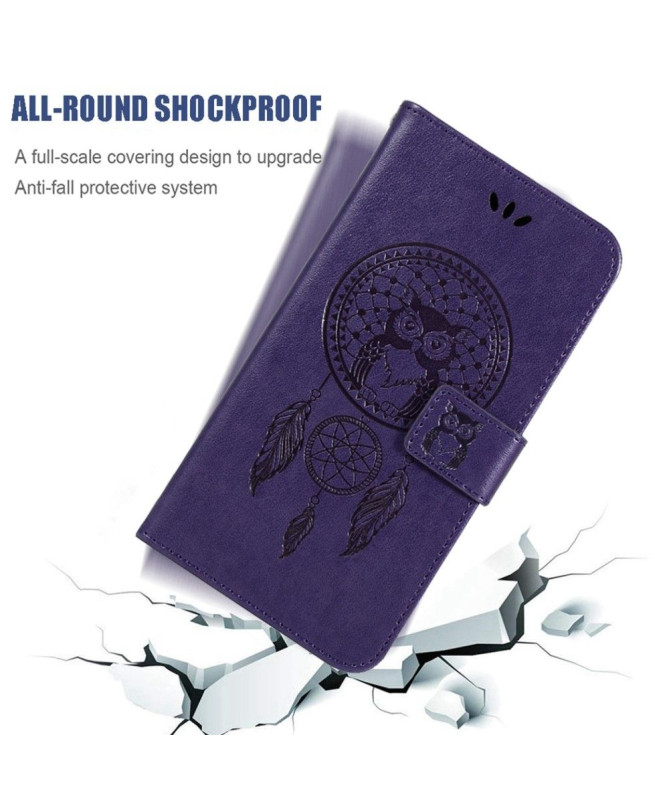 Housse iPhone 14 Pro hibou attrape rêves