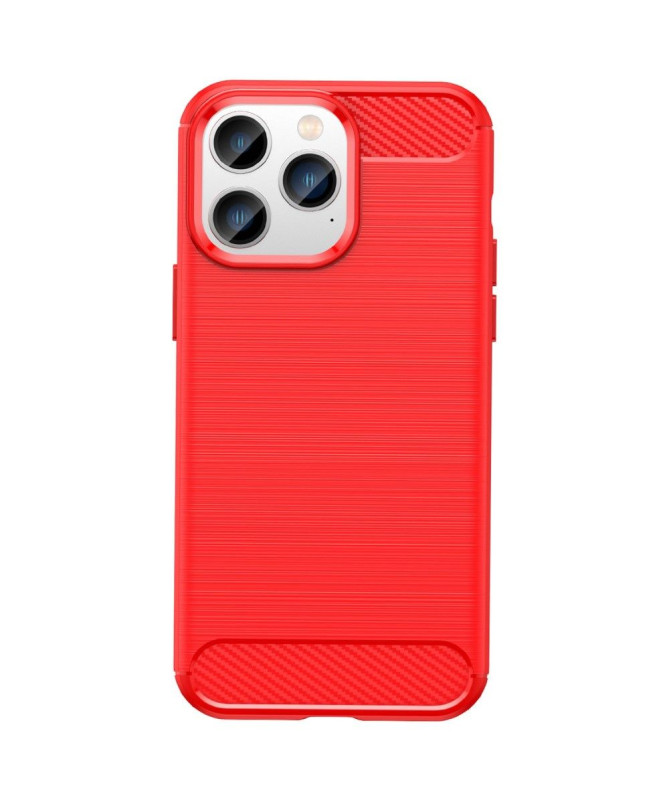 Coque iPhone 14 Pro Max effet brossé silicone