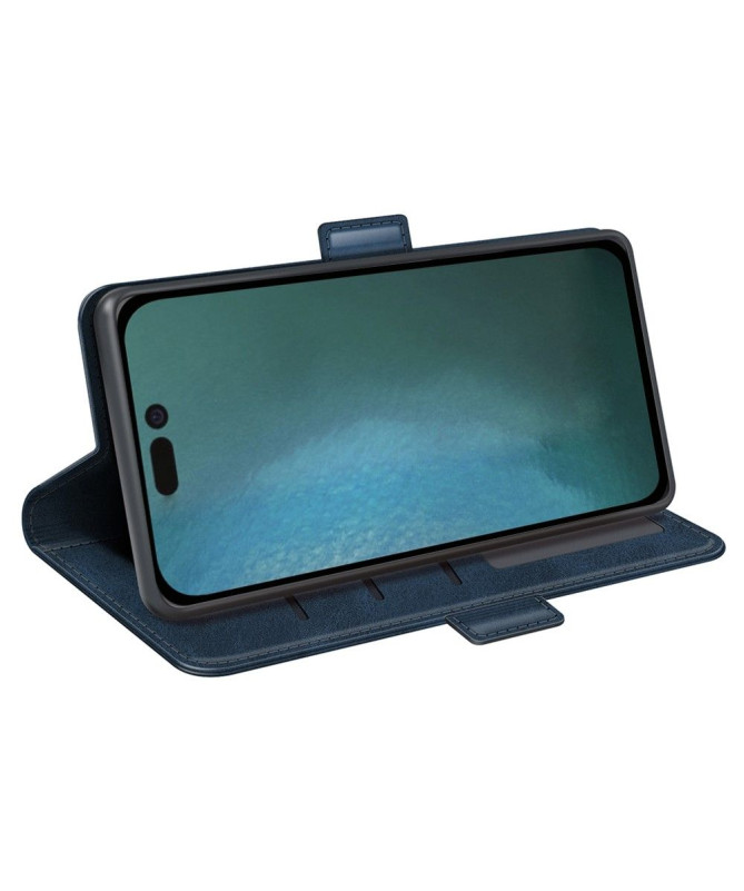 Étui iPhone 14 Pro portefeuille simili cuir mat