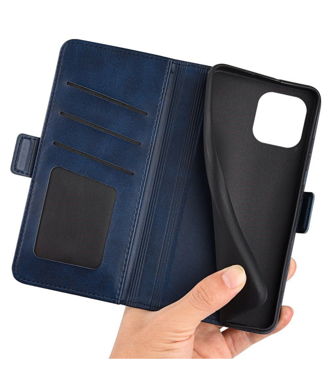 Étui iPhone 14 Pro portefeuille simili cuir mat