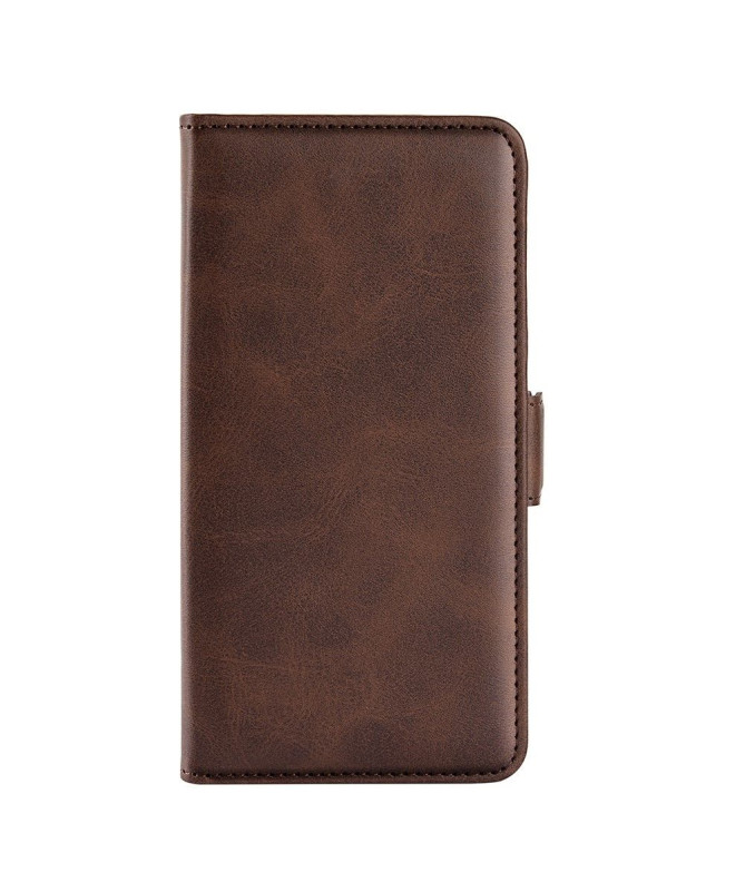 Étui iPhone 14 Pro portefeuille simili cuir mat