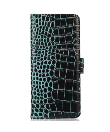 Housse iPhone 14 Pro Max Cuir véritable aspect croco