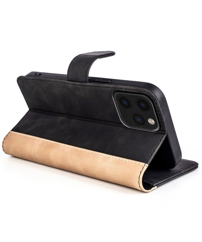 Housse iPhone 11 Pro Max Stand Folio Bicolore