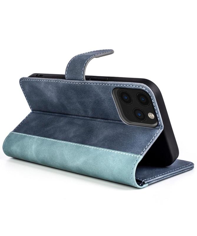 Housse iPhone 11 Pro Max Stand Folio Bicolore