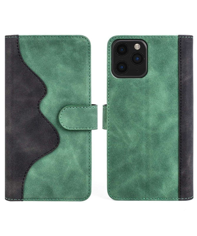 Housse iPhone 11 Pro Max Stand Folio Bicolore