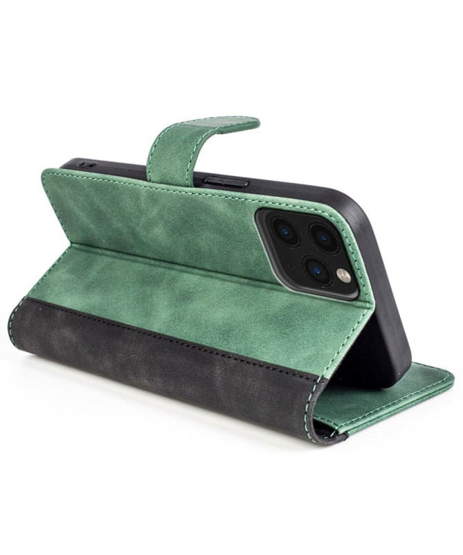 Housse iPhone 11 Pro Max Stand Folio Bicolore