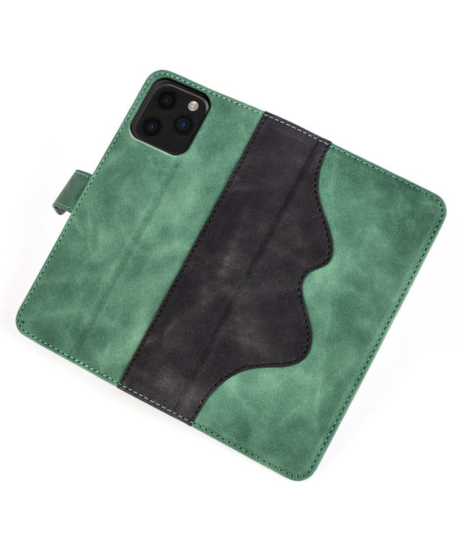 Housse iPhone 11 Pro Max Stand Folio Bicolore