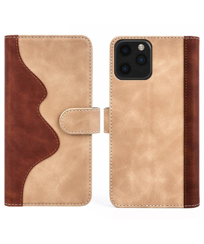 Housse iPhone 11 Pro Max Stand Folio Bicolore