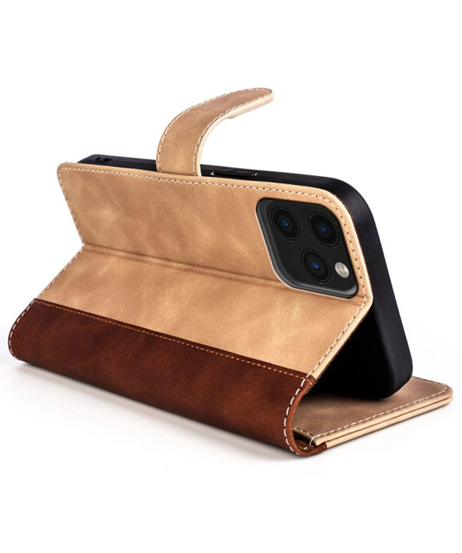 Housse iPhone 11 Pro Max Stand Folio Bicolore