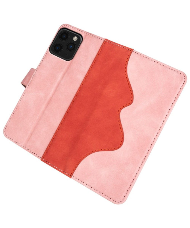 Housse iPhone 11 Pro Max Stand Folio Bicolore