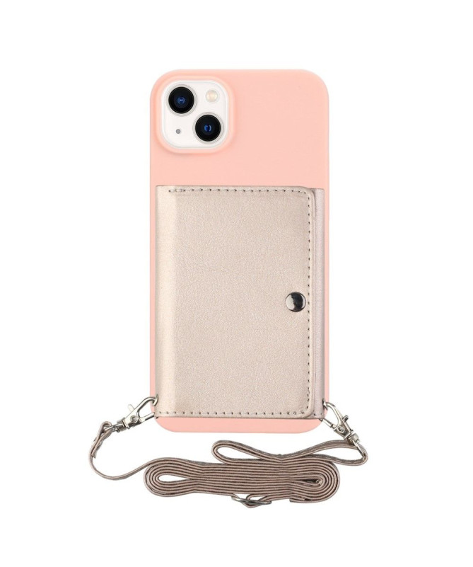 Coque iPhone 14 Porte-cartes avec sangle