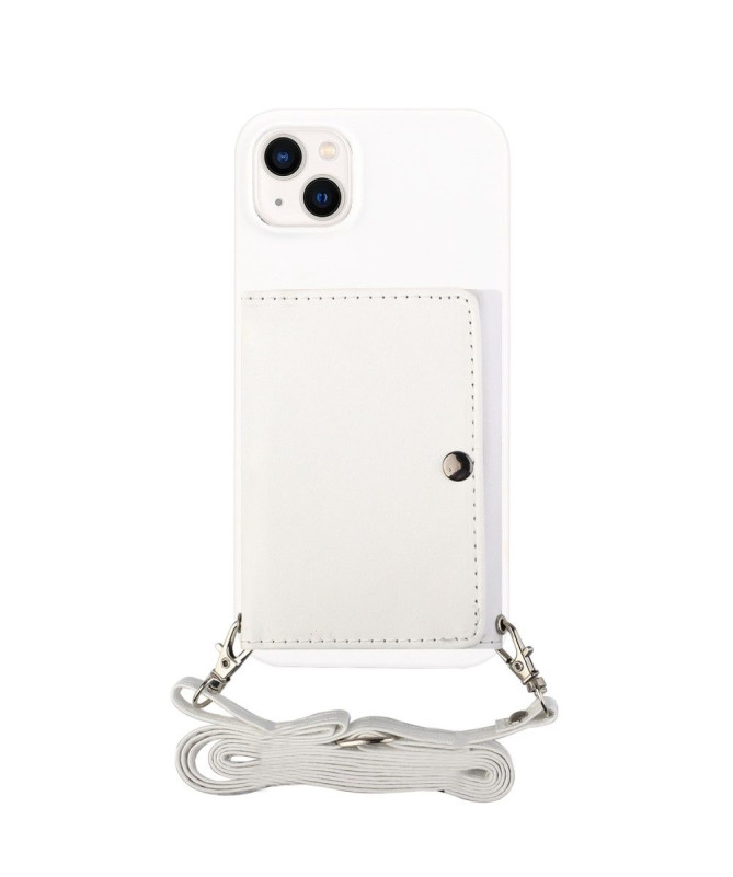 Coque iPhone 14 Porte-cartes avec sangle