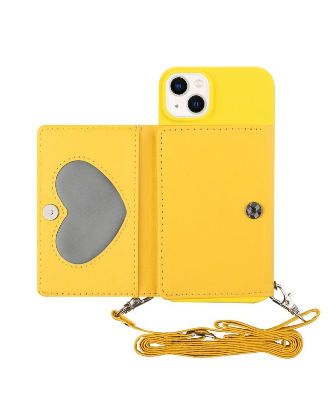 Coque iPhone 14 Porte-cartes avec sangle