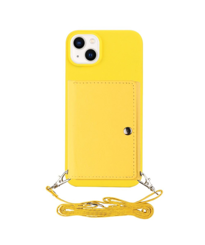 Coque iPhone 14 Porte-cartes avec sangle