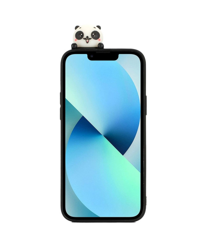 Coque iPhone 14 Silicone Panda 3D