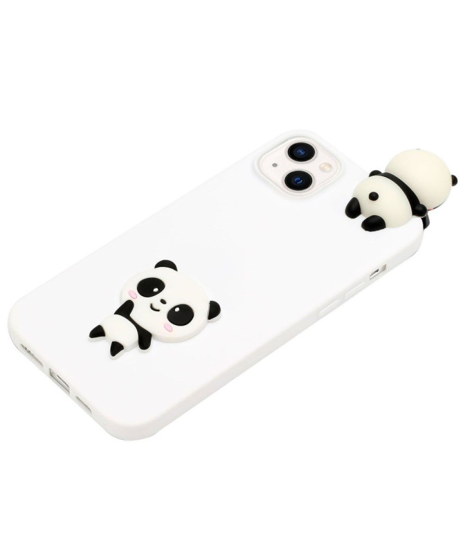 Coque iPhone 14 Silicone Panda 3D