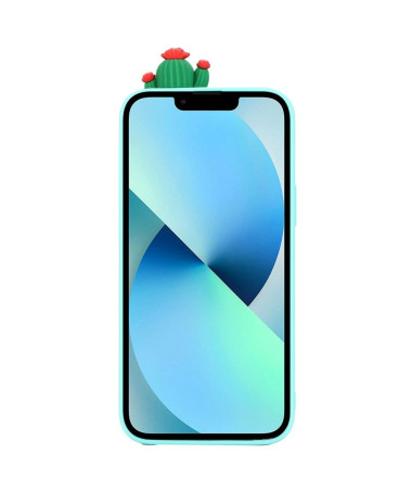 Coque iPhone 14 Silicone Cactus 3D