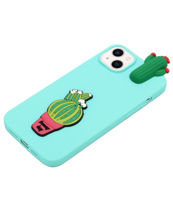 Coque iPhone 14 Silicone Cactus 3D