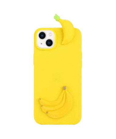 Coque iPhone 14 Silicone Banane 3D