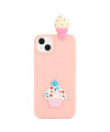 Coque iPhone 14 Silicone 3D Crème Glacée