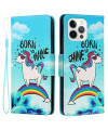 Housse iPhone 14 Pro Max Licorne Born to Shine