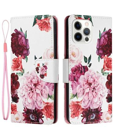 Housse iPhone 14 Pro Max Pivoine fleur