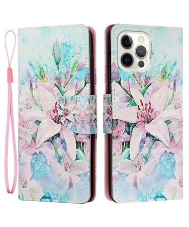 Housse iPhone 14 Pro Max Lily Fleur