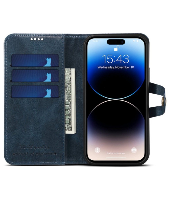 Housse iPhone 14 Pro Max effet cuir coutures SUTENI