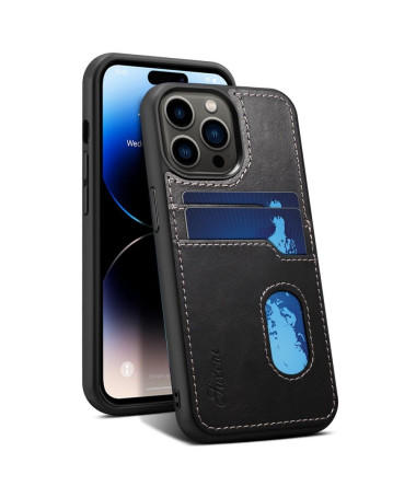 Coque iPhone 14 Pro Max coutures porte-cartes