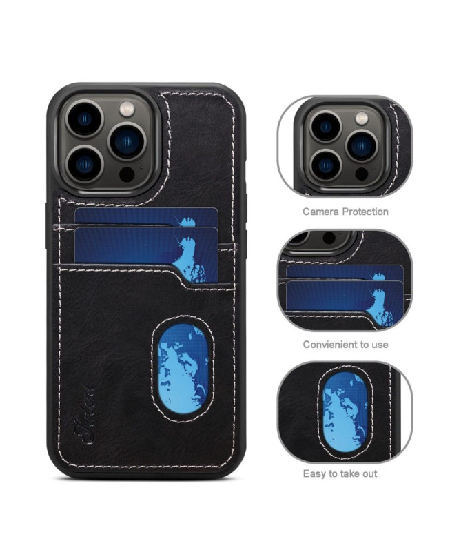 Coque iPhone 14 Pro Max coutures porte-cartes