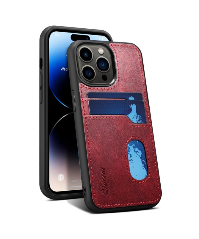Coque iPhone 14 Pro Max coutures porte-cartes
