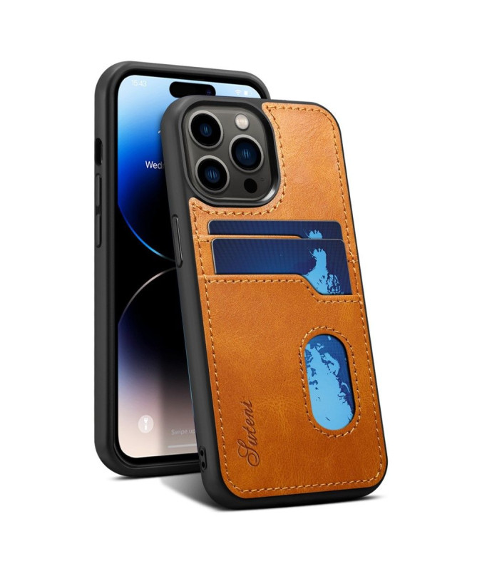 Coque iPhone 14 Pro Max coutures porte-cartes