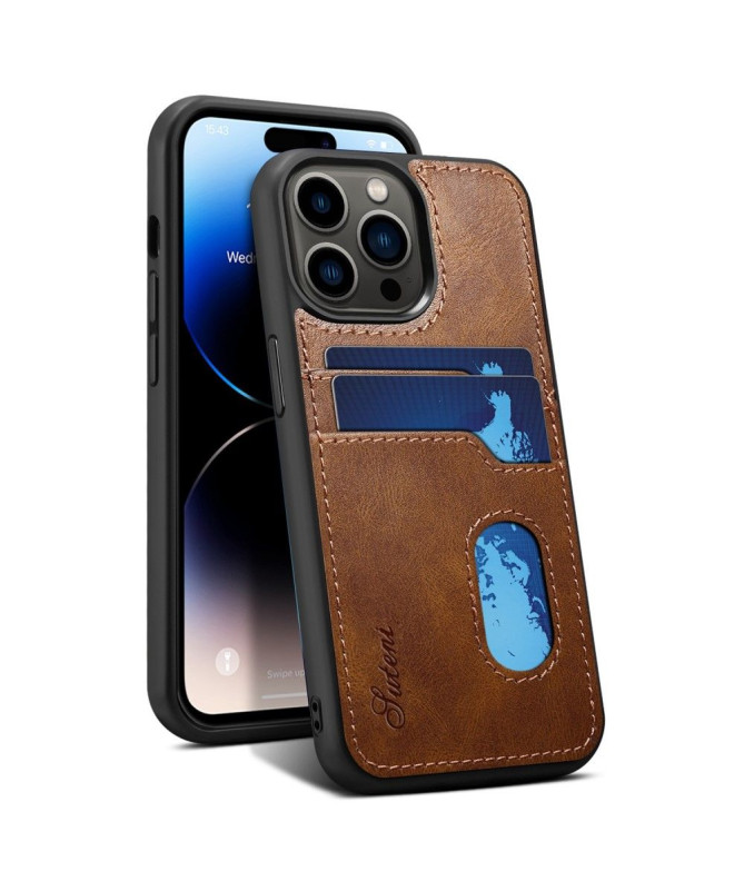 Coque iPhone 14 Pro Max coutures porte-cartes