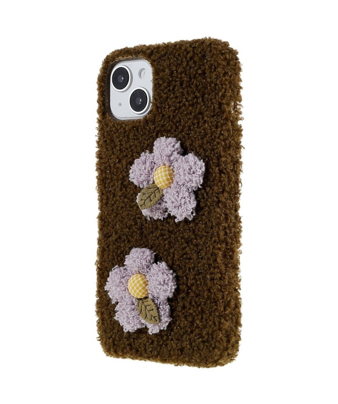 Coque iPhone 14 fourrure daisy