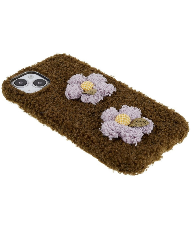 Coque iPhone 14 fourrure daisy