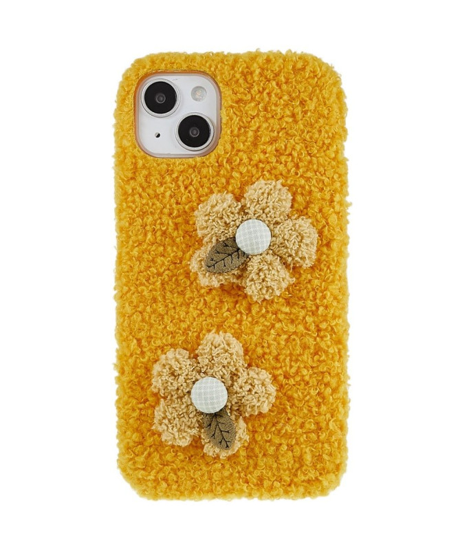 Coque iPhone 14 fourrure daisy