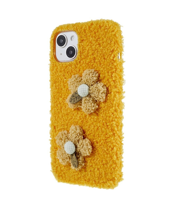 Coque iPhone 14 fourrure daisy