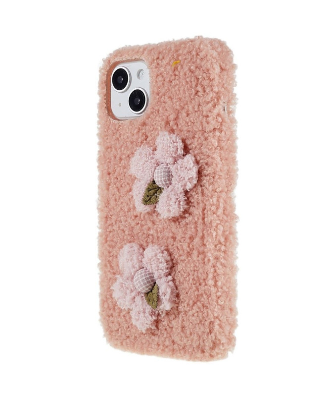 Coque iPhone 14 fourrure daisy