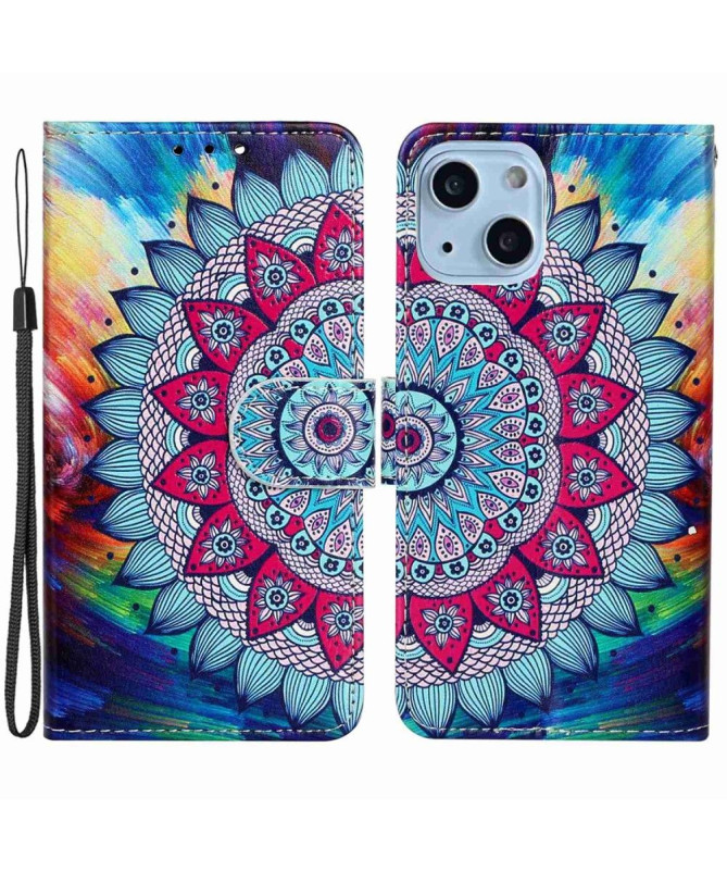 Housse iPhone 14 Mandala fleur