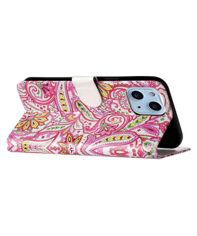 Housse iPhone 14 Paisley fleur