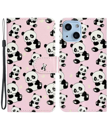 Housse iPhone 14 Multiples pandas