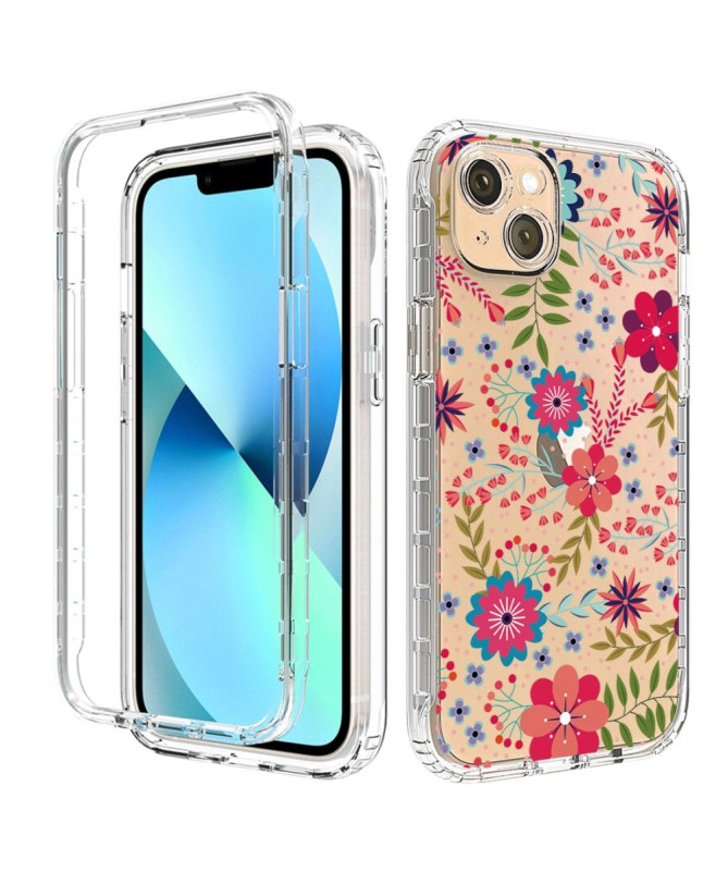 Coque iPhone 14 / 13 Fleurs et Feuilles