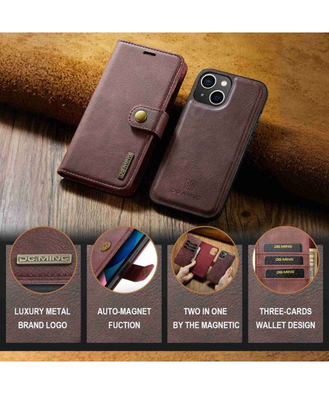 Protection 2 en 1 iPhone 15 housse et coque détachable