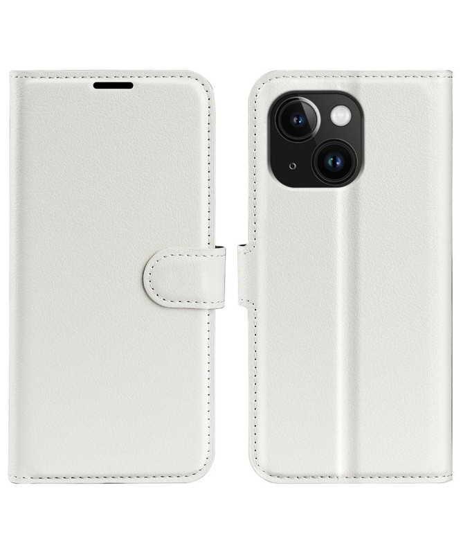 Housse iPhone 15 portefeuille style cuir