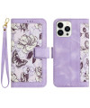 Housse iPhone 15 Fleurs à Lanière