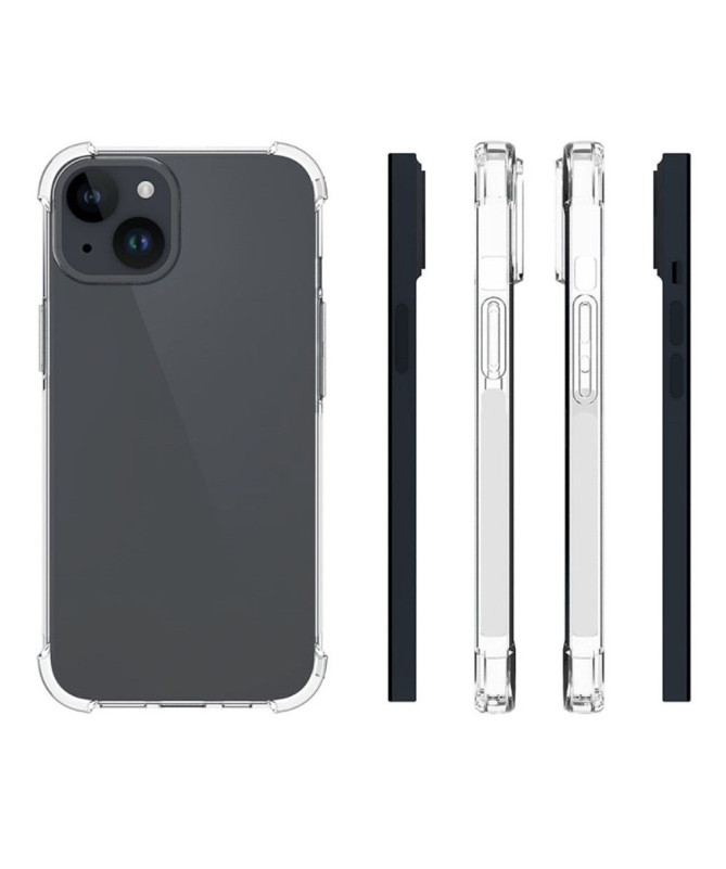 Coque iPhone 15 Plus transparente angles renforcés