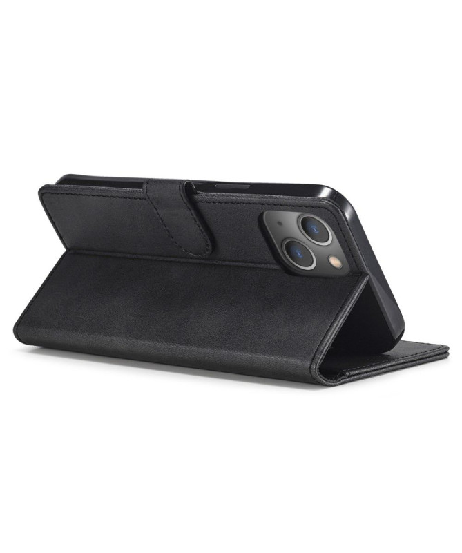 iPhone 15 Plus - Étui LC.IMEEKE cuir style portefeuille