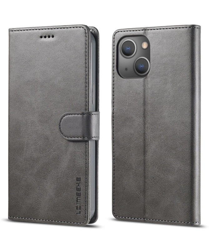 iPhone 15 Plus - Étui LC.IMEEKE cuir style portefeuille