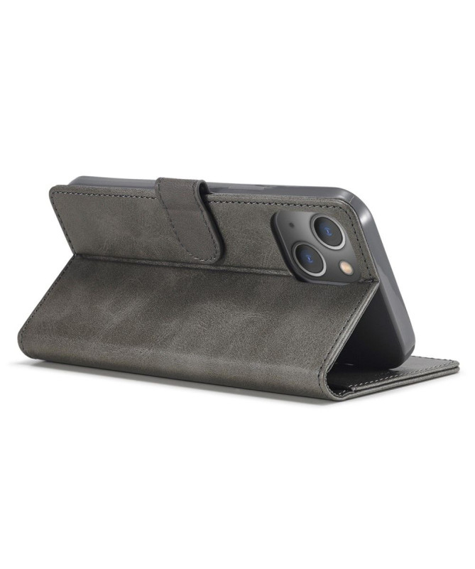 iPhone 15 Plus - Étui LC.IMEEKE cuir style portefeuille